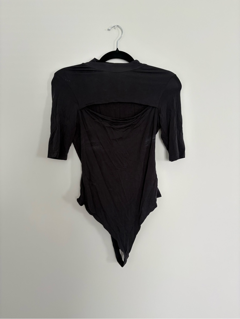 Jonathan Simkhai Black Mock Neck Cutout Short Sleeve Top DEAD STOCK - Picture 4 of 9
